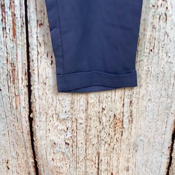 NAKED ZEBRA NWT Steel Blue Pleated Cuffed Slacks - Picture 11 of 14